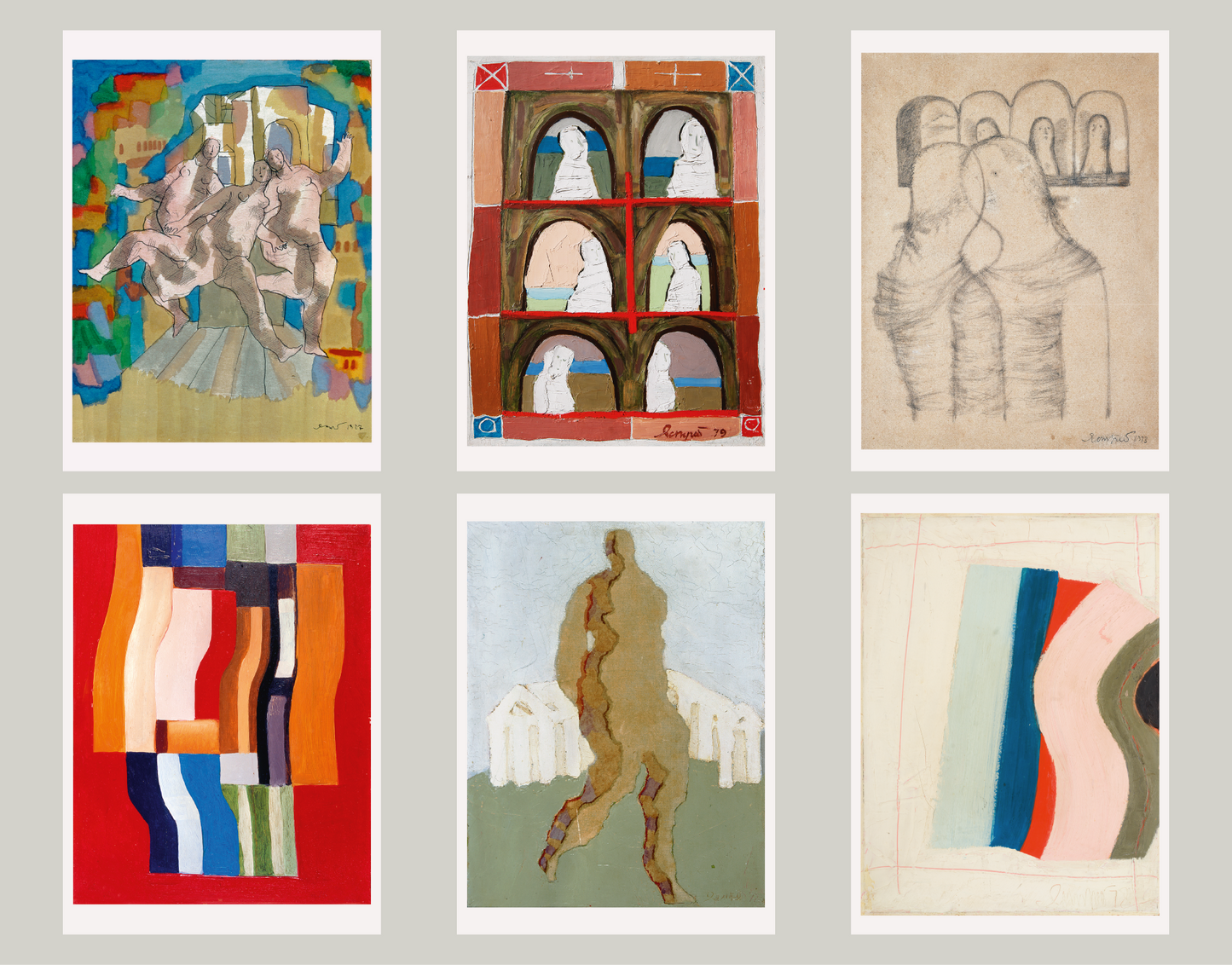 Set of postcards "Luda Yastreb. Painting and graphics"