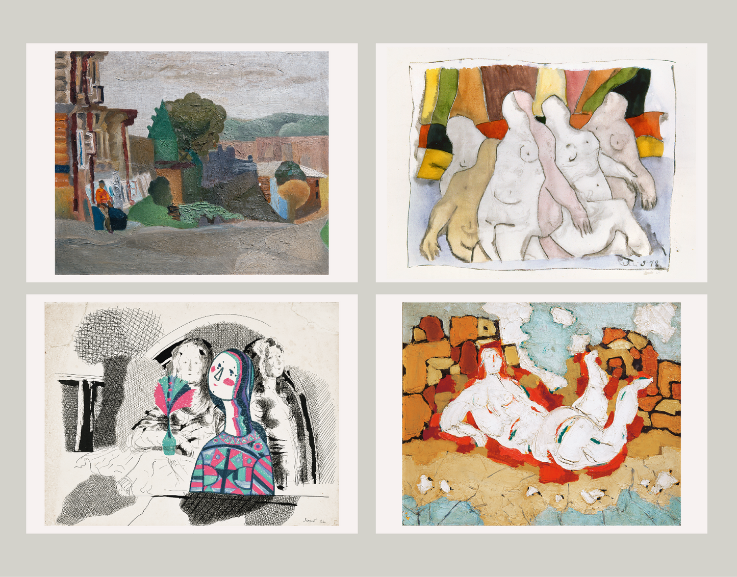 Set of postcards "Luda Yastreb. Painting and graphics"