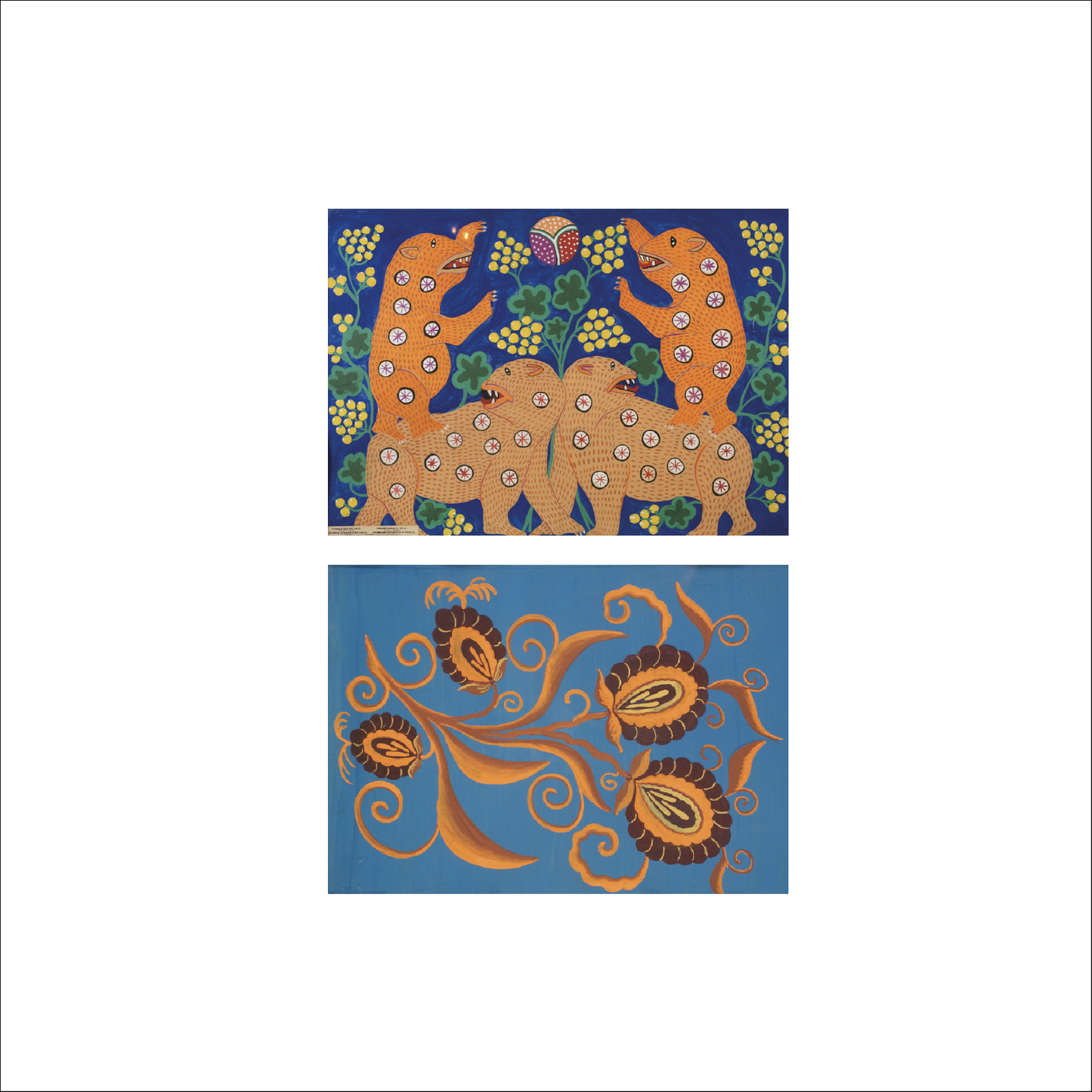 Set of postcards "Naive Art"
